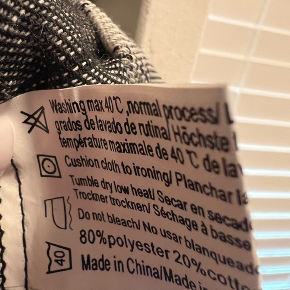 HOTOUCH Women's Black and White Plaid Button Down Shirt - Picture 7 of 7